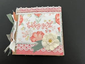premade baby girl scrapbook album - Picture 1 of 12