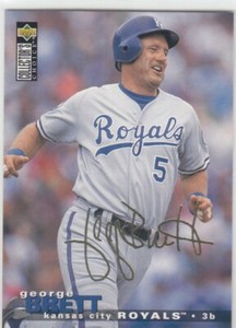 1994 George Brett UD Collector's Choice GOLD SIGNATURE Parallel #49 - KC Royals