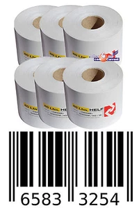 6x Label Roll Adhesive Roll Thermal Roll Thermal Paper for Axiohm Blaster XL New - Picture 1 of 1