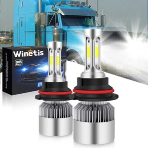 9007 LED Headlight Lamp Conversion Kit Bulbs for 2000-2016 Peterbilt Pete White - Picture 1 of 9