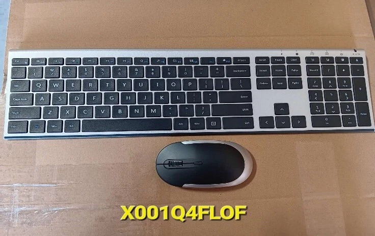 Wireless USB Keyboard with Mouse Combo Mice Set - Black+Silver - Image 1 of 1