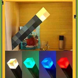 Minecraft Spiel Taschenlampe Lampe LED Nachtlicht Geschenk USB wiederaufladbar - Bild 1 von 9