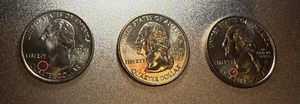 2008-D Oklahoma Quarters - Error Neck Die Chip On Each Coin - Possible DDO - Picture 1 of 16