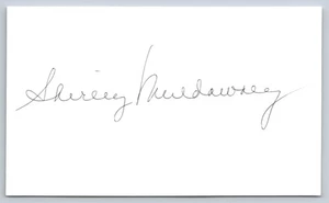 Shirley Muldowney Drag Car Racer Hand Signed Index Card - Picture 1 of 2