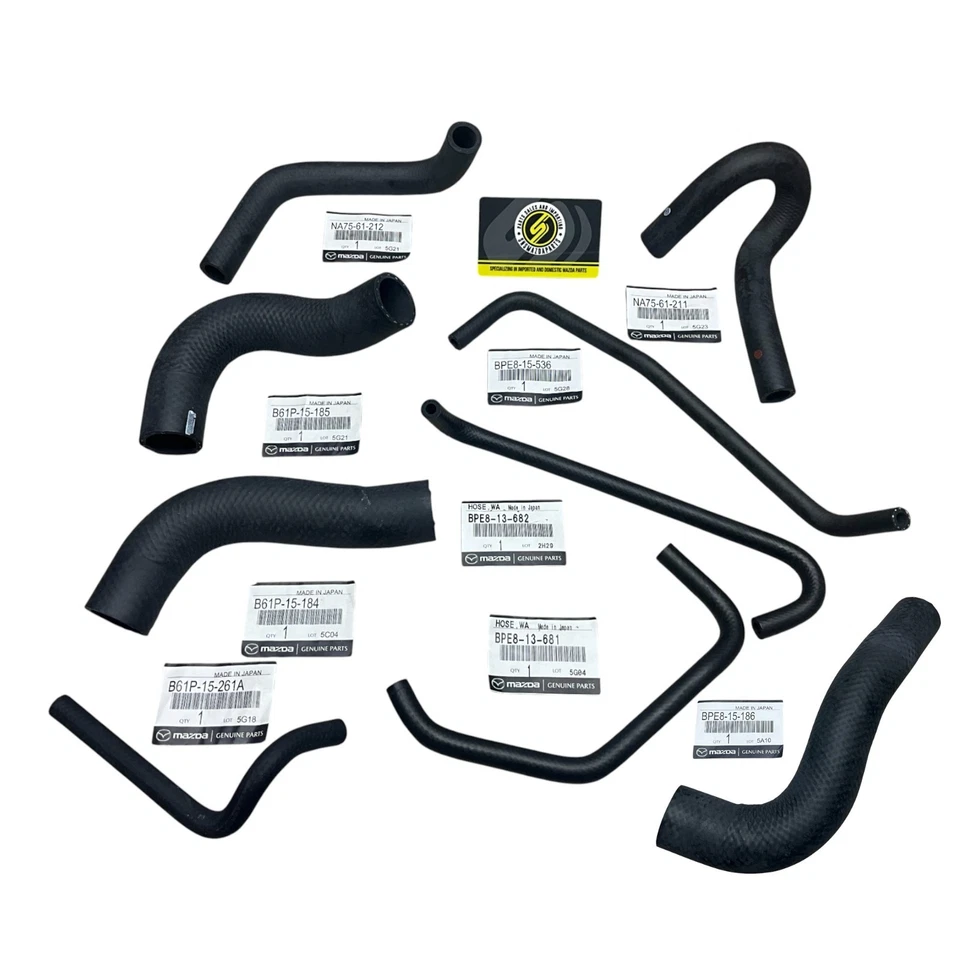 94-97 Mazda Miata MX5 OEM 1.8L Genuino Revisión Manguera Agua Kit Completo Foto 1 de 4