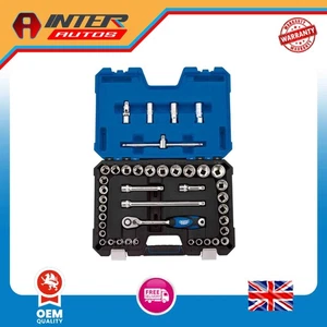 Juego de enchufes Draper Expert combinado MM/AF, 1/2" cuadrado Dr. (41 Piezas) (16453) - Imagen 1 de 2