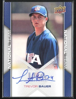 Бейсбольный бокс-сет с автографом Тревора Бауэра 2009 Upper Deck США E #USA-61 США - Изображение 1 из 3