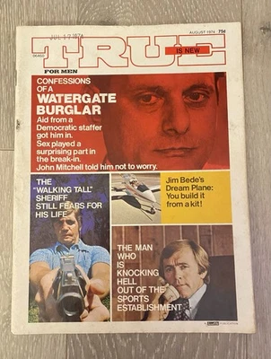RARE Buford Pusser True Magazine August 1974 Possible Last Magazine Interview Foto 1 de 4