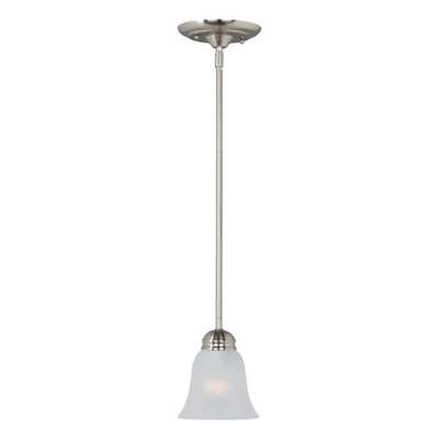 Basix One Light Mini 7" Pendant in Satin Nickel by Maxim Lighting 91011FTSN - Image 1 of 4