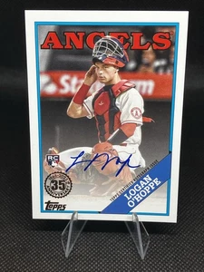 2023 Topps 1988 Design Logan O'Hoppe Rookie On Card Autograph (RC) No. 88BAU-LO - Picture 1 of 3