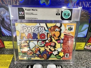 2001 N64 Paper Mario WATA 9.0 CIB Complete - Matching Components - 9.2 Cart - Picture 1 of 14