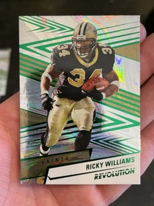 2025 Revolution Football Ricky Williams SP! Green Swirl /199 Saints - Picture 1 of 2