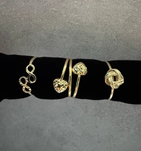 REAL 18k Gold Ring Unisex SOLID GOLD Size 6.5 to 7 - Picture 1 of 20