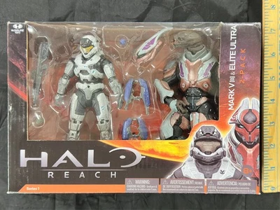 Набор ультрафигурок 2010 Halo Reach серия 1 как новые в заклеенной коробке 6 дюймов Spartan Mark V Armor & Elite - Изображение 1 из 4
