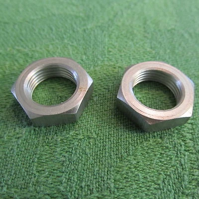 Sechskantmutter M 12x1 Feingewinde Aluminium Alu 2 Stück flache Ausführung  - Bild 1 von 2