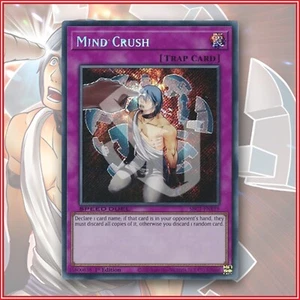 YuGiOh Mind Crush SBC1-ENE19 Secret Rare 1st Edition Streets of Battle City - Picture 1 of 2
