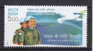INDIA MNH MINT STAMP SET 2004 SG 2232 INDIAN ARMY IN UN PEACEKEEPING OPERATIONS - Picture 1 of 1