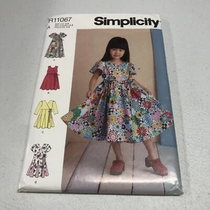 Simplicity Sewing Pattern R11067 Child Dress Uncut FF New - Picture 1 of 2