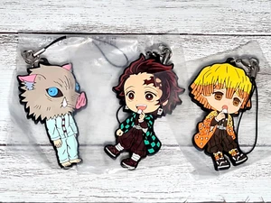 Demon Slayer - Portachiavi Mascotte Gomma Tanjiro Inosuke e Zenitsu - Foto 1 di 5