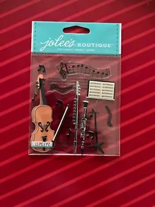 CLASSIC MUSICAL INSTRUMENTS - JOLEE'S DIMENSIONAL STICKERS - FREE SHIPPING - Picture 1 of 1