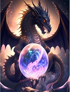 Dragon Diamond Painting Kits for Adults, Dragon Diamond Art for Beginners, round - Picture 1 of 7
