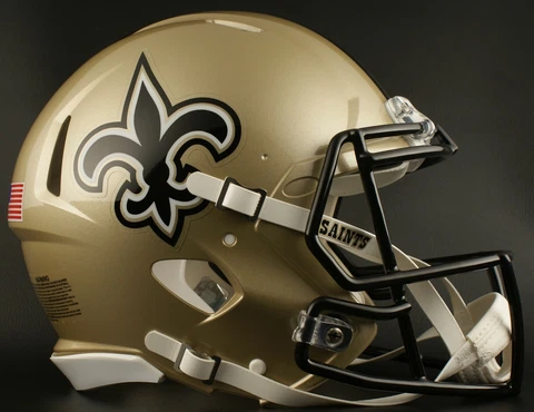 NEW ORLEANS SAINTS NFL Riddell SPEED Full Size Authentic Football Helmet Cover