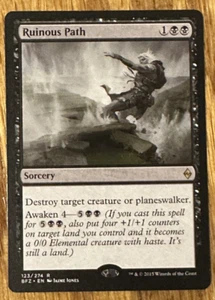 MTG Battle for Zendikar, Ruinous Path -- Light Played - Picture 1 of 2