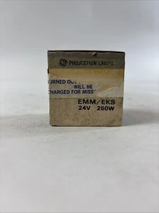 Vintage NOS, GE EMM/EKS, Quartzline Projection Lamps, 24V, 250W - Picture 1 of 3