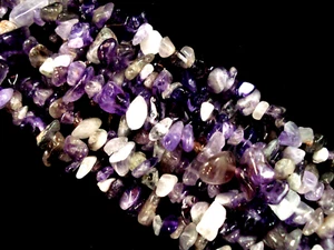 Amethyst Chips 80cm Strand DIY Jewellery Making Necklaces Bracelets - Picture 1 of 2