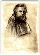 2017 Topps Star Wars The Last Jedi Illustrated Luke Skywalker #SWI-6