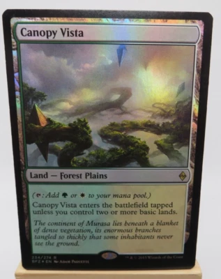 MTG CANOPY VISTA Rare Foil Land Magic The Gathering Card Battle for Zendikar  - Image 1 of 2