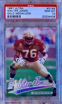 1997 FLEER ULTRA GOLD MEDALLION WALTER JONES RC POP 2 HOF - Image 1 of 2