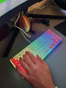 60% Gaming Keyboard - LED lit, programmable keyboard - Picture 1 of 11