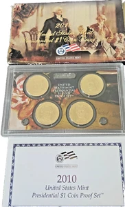 2010 U.S. Mint Presidential $1 Dollar Coin Proof Set w/Box & COA - Picture 1 of 1