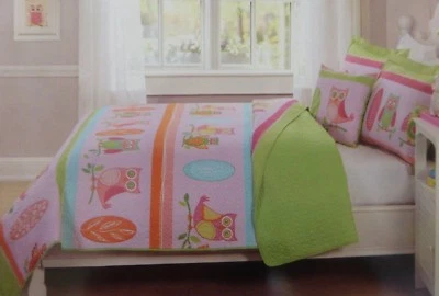 Juego de 4 almohadas reversibles reversibles para niños Expressions Owls, fundas y decorativas NUEVO EN PAQUETE Foto 1 de 4