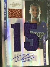 2010/11 Rookie Premiere Materials Jumbo Jersey # Autograph DEMARCUS COUSINS/25 