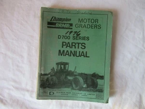 1976 Champion D700 series motor grader parts manual catalog book - Picture 1 of 10