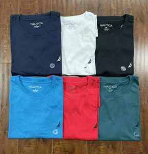 NWT Nautica Men's Short Sleeve Tee Solid Crew Neck T-Shirt XS S M L XL XXL 3XL - Picture 1 of 22