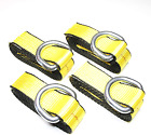 (Pack of 4) 2" X 8 Ft Lasso Tow Strap with D Ring Auto Hauler Tie Down