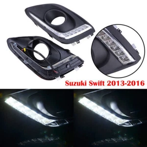 FOR SUZUKI SWIFT DZIRE 2014-2016 FOG LAMP LED DAYTIME RUNNING LIGHT DRL RH + LH - Picture 1 of 8