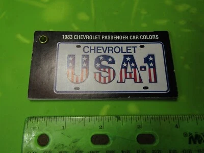 1983 Chevy Passeggero Auto Pittura Colore Chip Ruota Chart Campioni Chevrolet P/ - Immagine 1 di 3