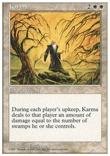 Magic the Gathering MTG Karma (42) Fifth Edition   LP