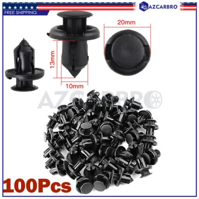 100 Pcs Bumper Hood Fender Splash Guard Retainer Clips Fasteners For Honda Acura - Image 1 of 4