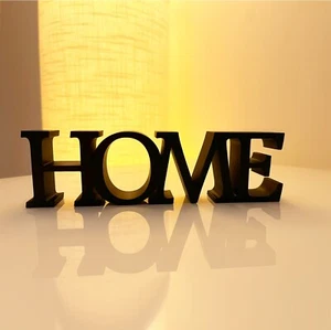 Schriftzug „HOME“ – Elegantes 3D Druck Dekowort in Serifenschrift - Bild 1 von 3