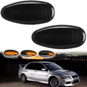 For Mitsubishi Lancer Outlander Pajero EVO LED Dynamic Side Marker Signal Lights - Foto 1 di 7