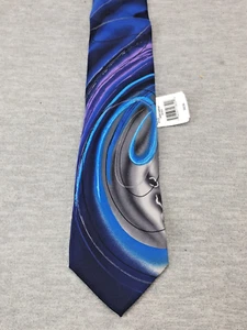 J. Garcia MICKEY Collection Sixty 100% Silk Men’s Tie Purple Black Blue Jerry G - Picture 1 of 3