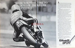 SHELL OIL Motor Cycle ADVERT (Chas. Mortimer) Vintage 1976 Print Ad 690/97 - Picture 1 of 3