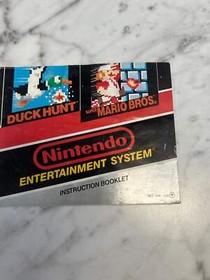 Super Mario Bros Duck Hunt Nintendo NES MANUAL ONLY MO112024