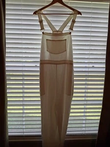 Stoney Clover LANE white overalls coveralls white linen blend 1X PLUS TARGET - Picture 1 of 12