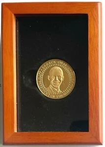 MEDAGLIA INAUGURALE DANBURY ORIGINALE D'EPOCA 2009 PRESIDENT BARACK OBAMA COME NUOVA IN SCATOLA - Foto 1 di 10